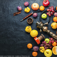 Buy canvas prints of Modern fruit hookah by Mykola Lunov Mykola