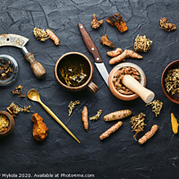 Buy canvas prints of Medicinal herbal tea by Mykola Lunov Mykola