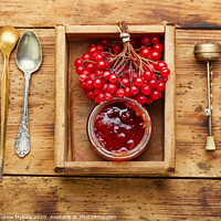 Buy canvas prints of Berry jam in a jar by Mykola Lunov Mykola