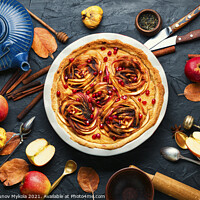 Buy canvas prints of Appetizing apple pie by Mykola Lunov Mykola