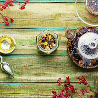 Buy canvas prints of Herbal flower tea by Mykola Lunov Mykola