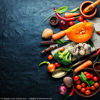 Buy canvas prints of Big set of fresh vegetables by Mykola Lunov Mykola