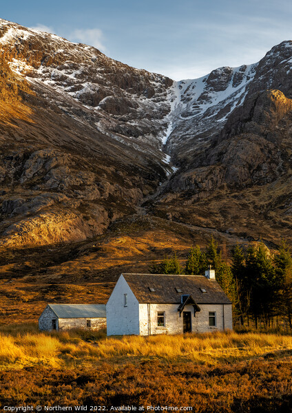 A solitary cottage in the Scottish Highlands Picture Board by Northern Wild