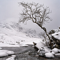 Buy canvas prints of Winter Glenco Scottish Highlands by Northern Wild