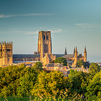 Buy canvas prints of Durham cathedral at golden hour by Sree Mussunoor