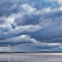Buy canvas prints of Storm clouds Morecambe Bay  by chris hyde