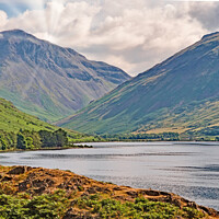 Buy canvas prints of Sunrays over Wast Water by chris hyde