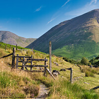 Buy canvas prints of  Lake District Farm and Fells by chris hyde