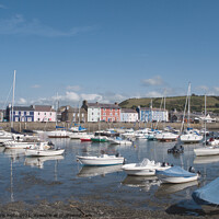 Buy canvas prints of Aberaeron Harbour Caredigion Wales by chris hyde