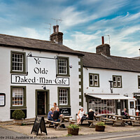 Buy canvas prints of Naked Man Cafe Settle by chris hyde