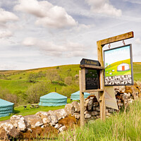 Buy canvas prints of Yurts on Yorkshire Campsite by chris hyde