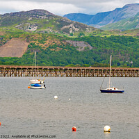 Buy canvas prints of Yachts in Barmouth Wales by chris hyde