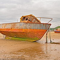 Buy canvas prints of Derelict Trawler and Lifeboat Barmouth by chris hyde