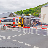Buy canvas prints of Train in Barmouth station by chris hyde