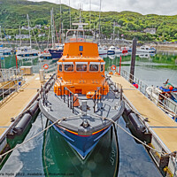 Buy canvas prints of RNLI Lifeboat in Mallaig by chris hyde