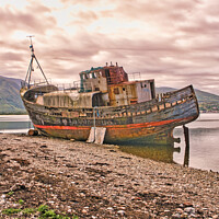 Buy canvas prints of Wreck of Trawler by chris hyde