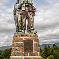 Buy canvas prints of Commando Memorial in Scotland by chris hyde