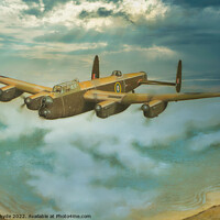Buy canvas prints of Lancaster Homeward Bound by chris hyde