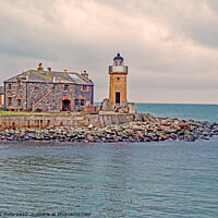 Buy canvas prints of Portpatrick Lighthouse Scotland by chris hyde