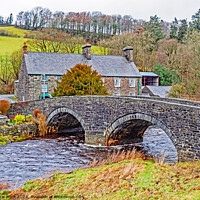 Buy canvas prints of Isbyty Ifan Bridge by chris hyde