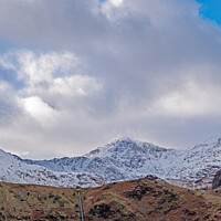 Buy canvas prints of Snowdon Peak by chris hyde