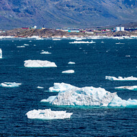 Buy canvas prints of Greenland Narsaq Harbour by chris hyde
