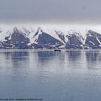 Buy canvas prints of Svalbard Mountains and Fiord by chris hyde