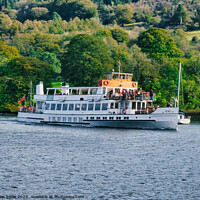Buy canvas prints of Steamer on Lake Windermere by chris hyde