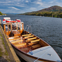 Buy canvas prints of Lake Windermere vintage sightseeing vessel by chris hyde
