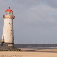 Buy canvas prints of point of ayr lighthouse leaning  by chris hyde