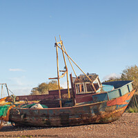 Buy canvas prints of derelict Fishing Boat by chris hyde