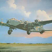 Buy canvas prints of Short Stirling Bomber by chris hyde