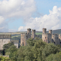 Buy canvas prints of Conway Castle by chris hyde