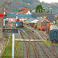 Buy canvas prints of Llangollen Station by chris hyde