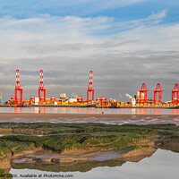 Buy canvas prints of Seaforth Container Terminal by chris hyde