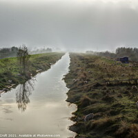 Buy canvas prints of WELNEY - NEW BEDFORD RIVER IN THE MIST by Murray Croft