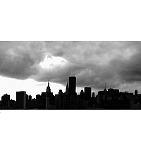 Buy canvas prints of Manhattan Skyline (New York) by Michael Angus