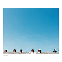 Buy canvas prints of Chimneys (Dublin) by Michael Angus