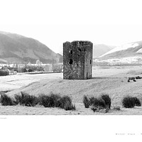 Buy canvas prints of Dryhope Tower (St Marys Loch [Scotland]) by Michael Angus