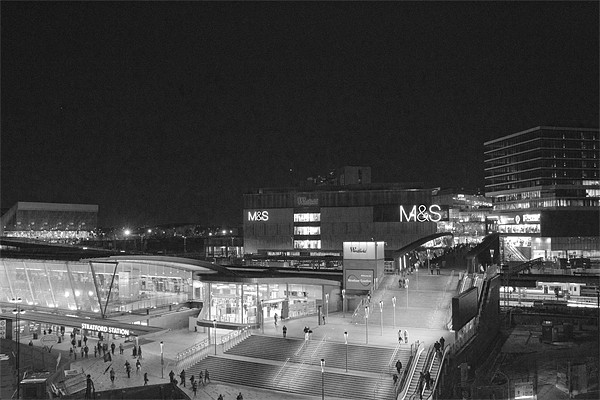 Westfield Shopping City bw Picture Board by David French