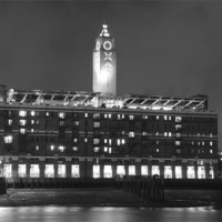 Buy canvas prints of Night Oxo Tower skyline by David French
