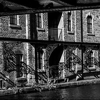 Buy canvas prints of Iron works Rufford Wharf by David French
