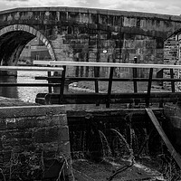 Buy canvas prints of Burscough dry dock Leeds to Liverpool canal by David French