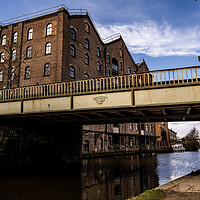 Buy canvas prints of Rufford wharf on the Leeds to Liverpool canal by David French