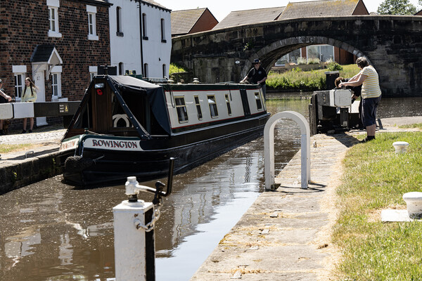 Rufford top lock leeds to liverpool Picture Board by David French
