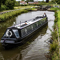 Buy canvas prints of Canal Barge by David French