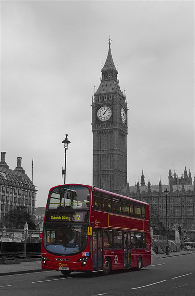 London Big Ben Picture Board by David French