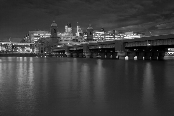 London Skyline BW Picture Board by David French
