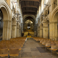 Buy canvas prints of Rochester Cathedral interior HDR by David French