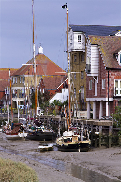 Faversham Creek and Thames Barges Picture Board by David French